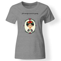 Frida Kahlo póló nőknek szürke