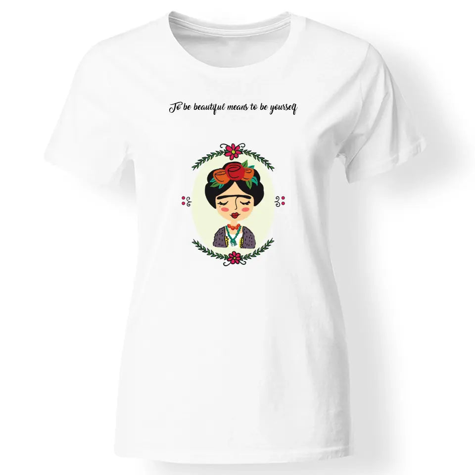 Frida Kahlo póló nőknek fehér