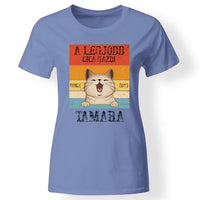 A legjobb cicagazdi egyedi női póló kék