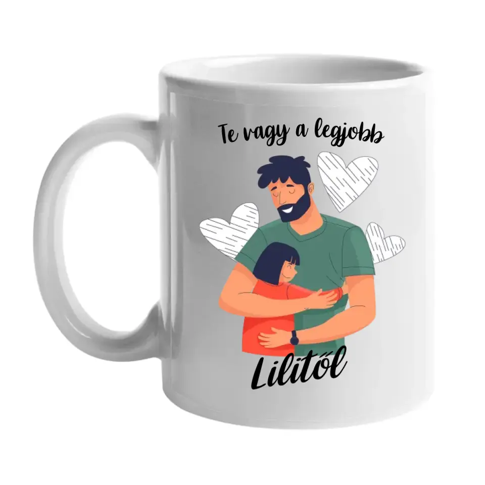 Nevelőapa bögre felirattal