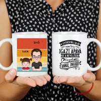 Nevelőapa bögre szerkeszthető karakterekkel