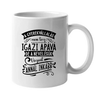 Nevelőapa bögre szerkeszthető karakterekkel