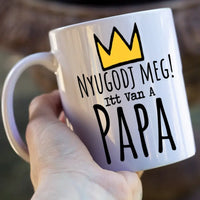 Vicces Apák napi ajándék bögre Papáknak