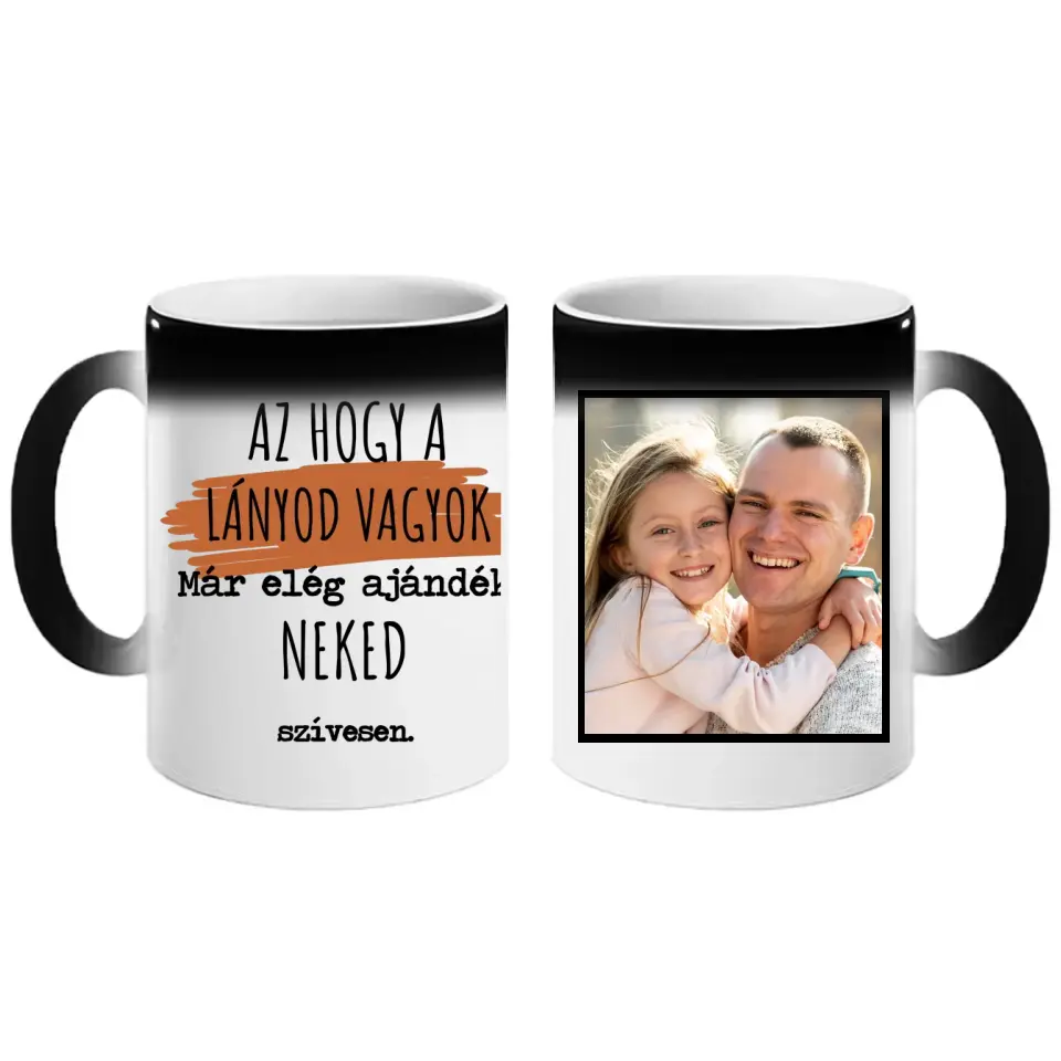  Vicces feliratos és egyedi képes Apák napi bögre lányos apáknak