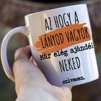  Vicces feliratos és egyedi képes Apák napi bögre lányos apáknak