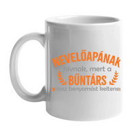 Bűntárs nevelőapa bögre fényképpel 