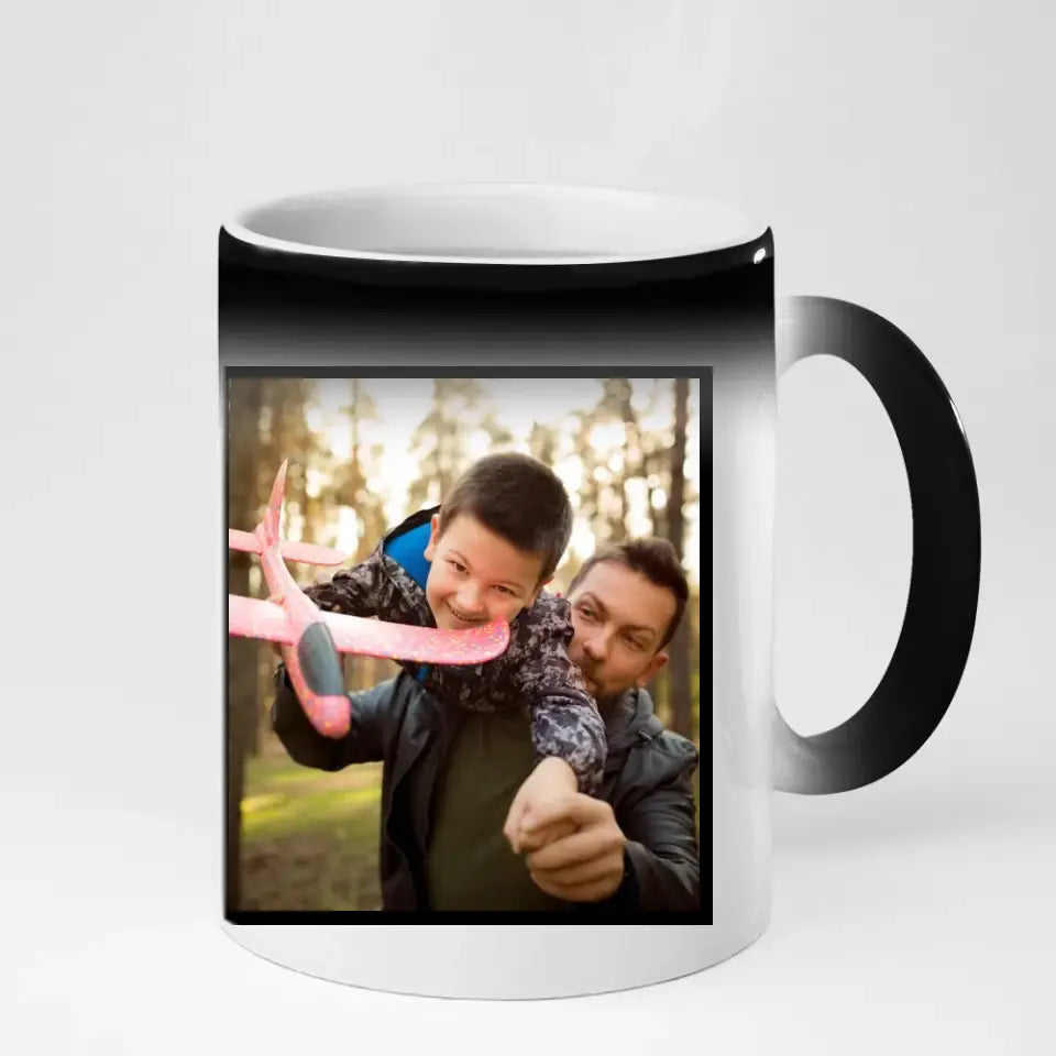 Bűntárs nevelőapa bögre fényképpel 