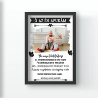 Ő az én apukám apák napi ajándék falikép