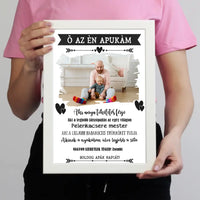 Ő az én apukám apák napi ajándék falikép