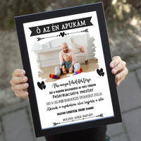 Ő az én apukám apák napi ajándék falikép
