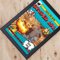 Apák napi ajándék ötlet Szuper Apás egyedi képes falikép