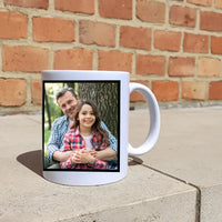 Nevelőapa összetevők bögre fényképpel