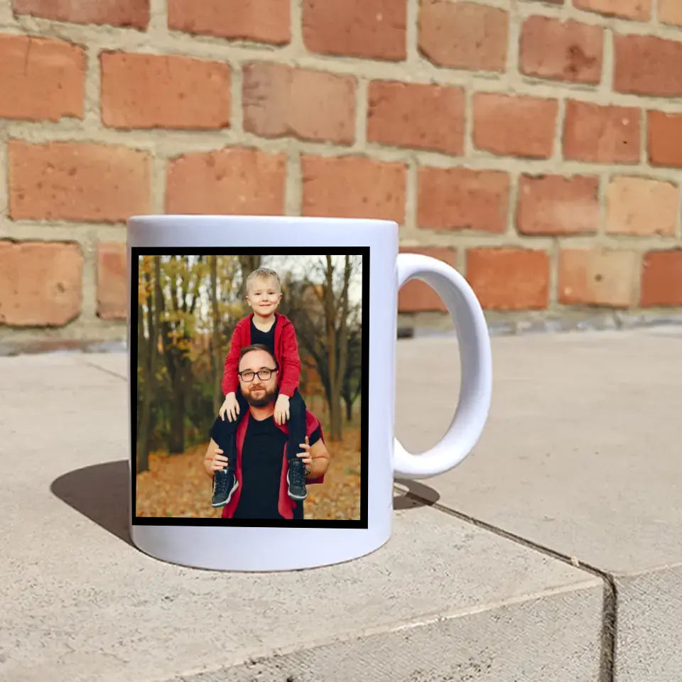 Apa és nevelőapa bögre fényképpel