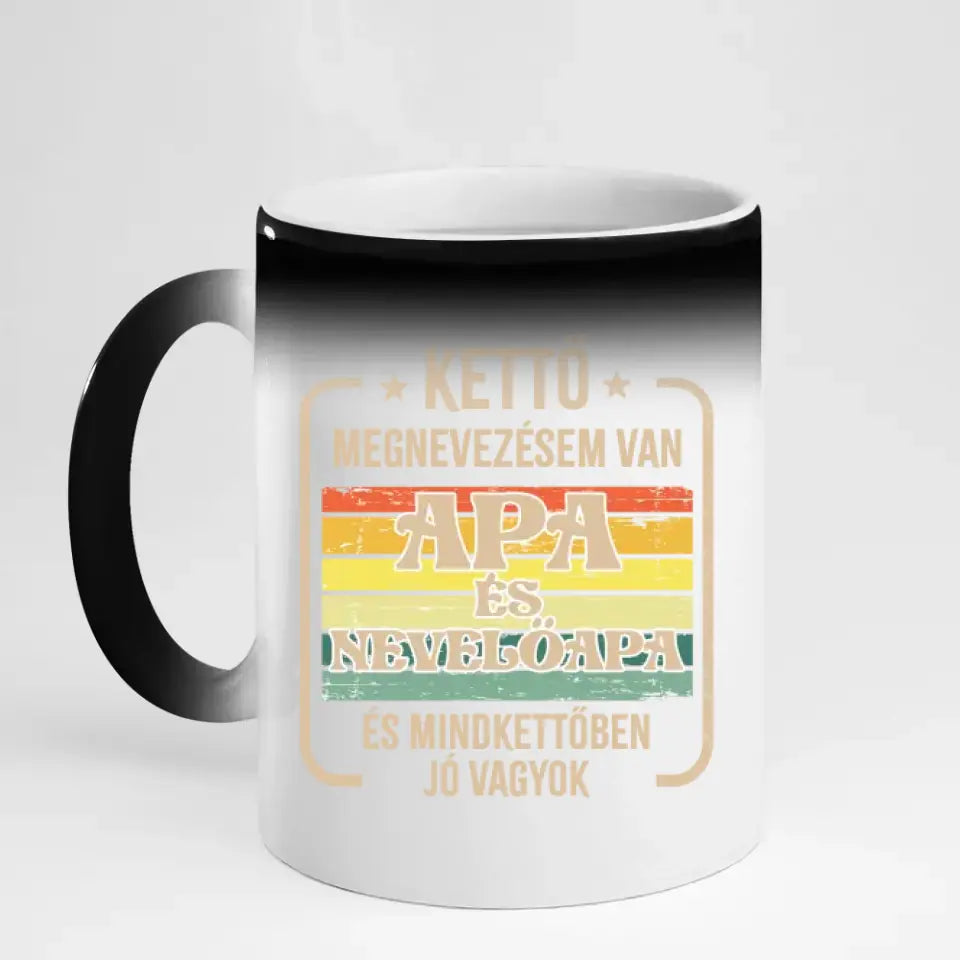 Apa és nevelőapa bögre fényképpel