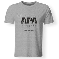 Ajándék Apáknak - Fiús és Lányos Apa vagyok férfi póló