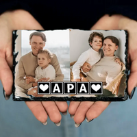 Apák napi 2 képes gránitlap apáknak