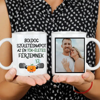 Tökéletes férj egyedi képes vicces szülinapi bögre