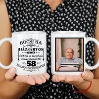 Házsártos kor egyedi képes vicces szülinapi bögre