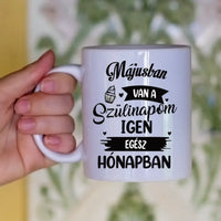 Egész hónapban szülinap egyedi képes vicces szülinapi bögre