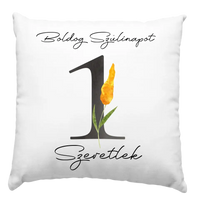 Szülinapi párna virágos számmal