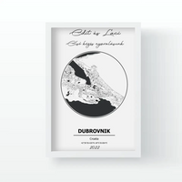 Emlékőrző várostérképes falikép