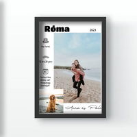 2 fényképes falikép a nyaralás részleteivel