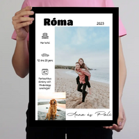 2 fényképes falikép a nyaralás részleteivel