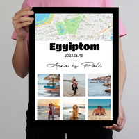 6 képes fotókollázs térképpel