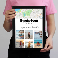 6 képes fotókollázs térképpel