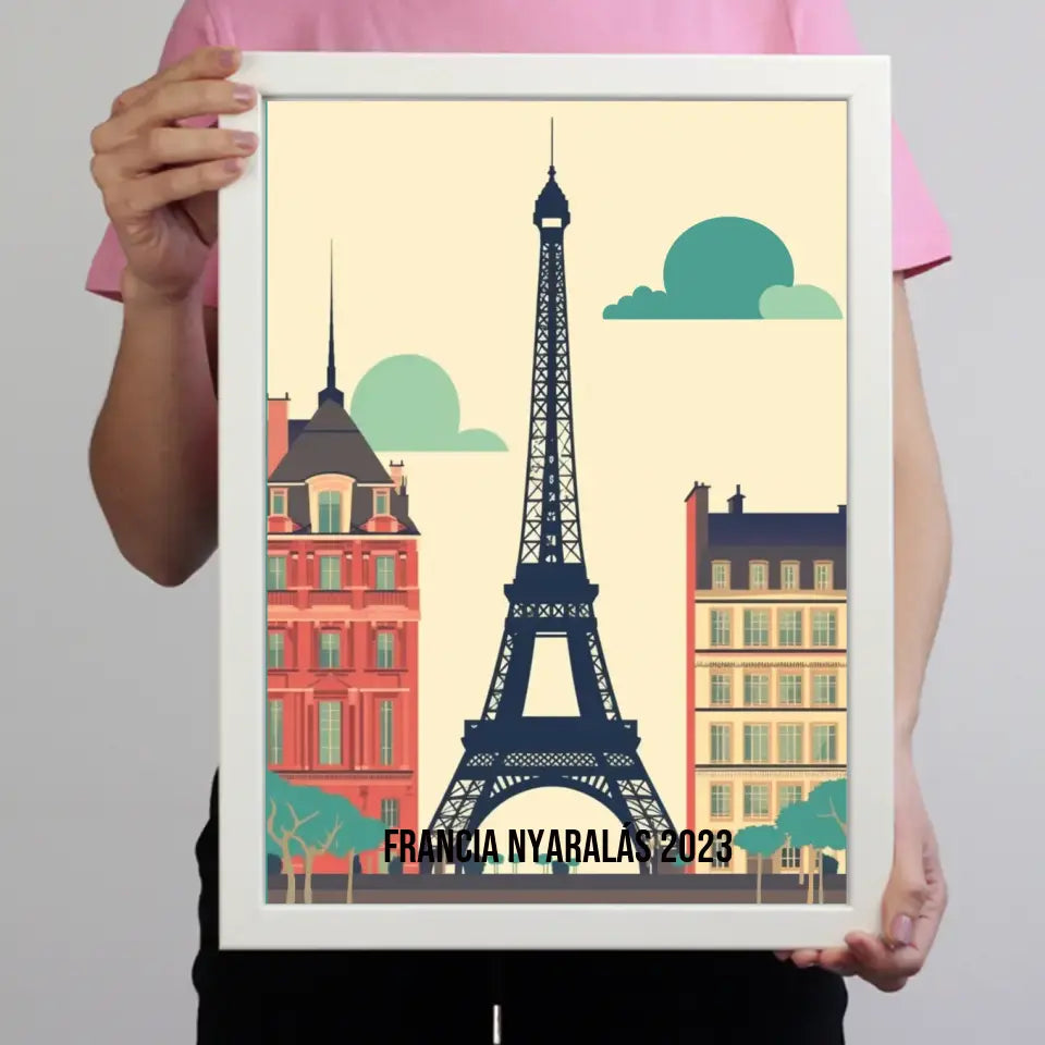 Franciaország szuvenír ajándék falikép