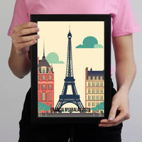 Franciaország szuvenír ajándék falikép