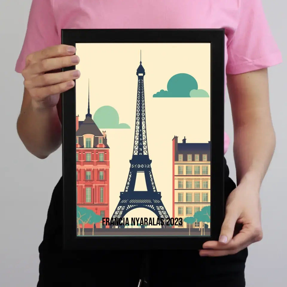 Franciaország szuvenír ajándék falikép