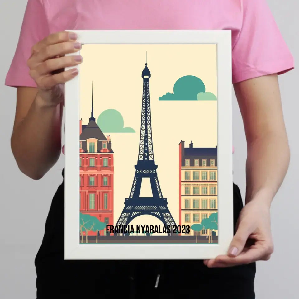 Franciaország szuvenír ajándék falikép