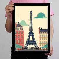 Franciaország szuvenír ajándék falikép