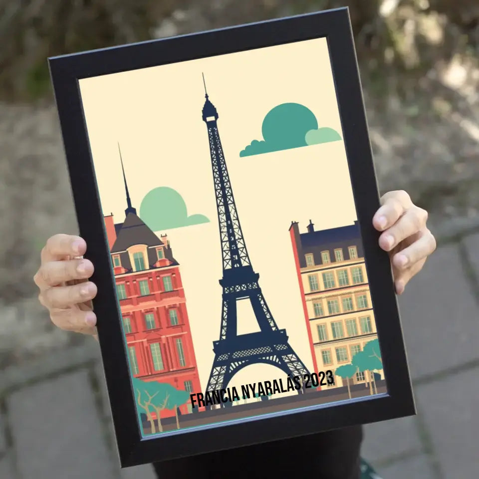 Franciaország szuvenír ajándék falikép