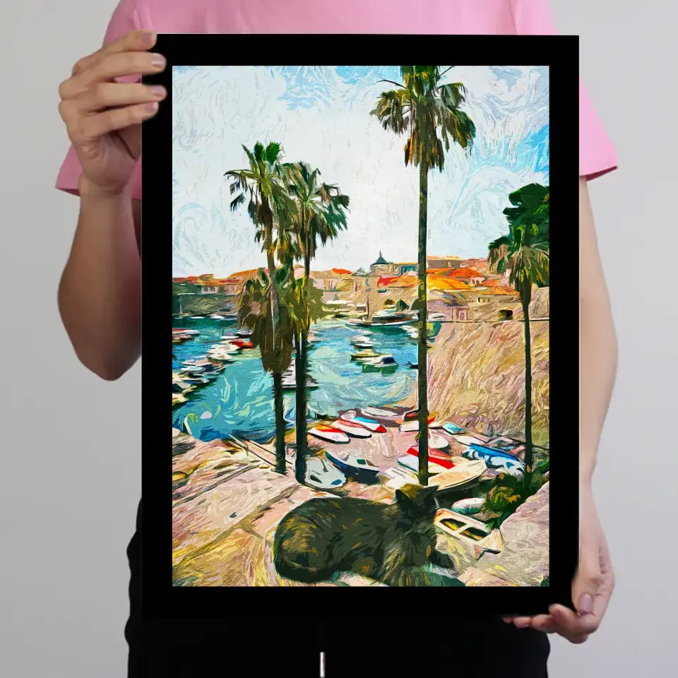 Horvátországi nyaralás emlékőrző falikép