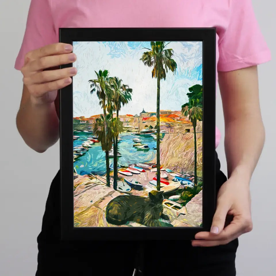 Horvátországi nyaralás emlékőrző falikép