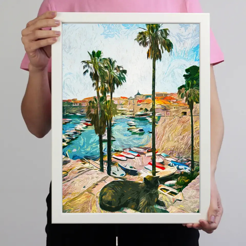 Horvátországi nyaralás emlékőrző falikép