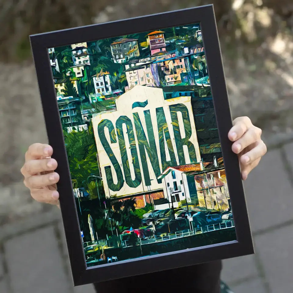 Spanyol nyaralás emlékőrző falikép