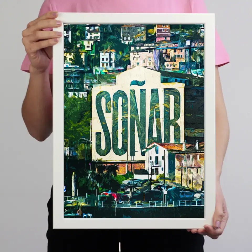 Spanyol nyaralás emlékőrző falikép