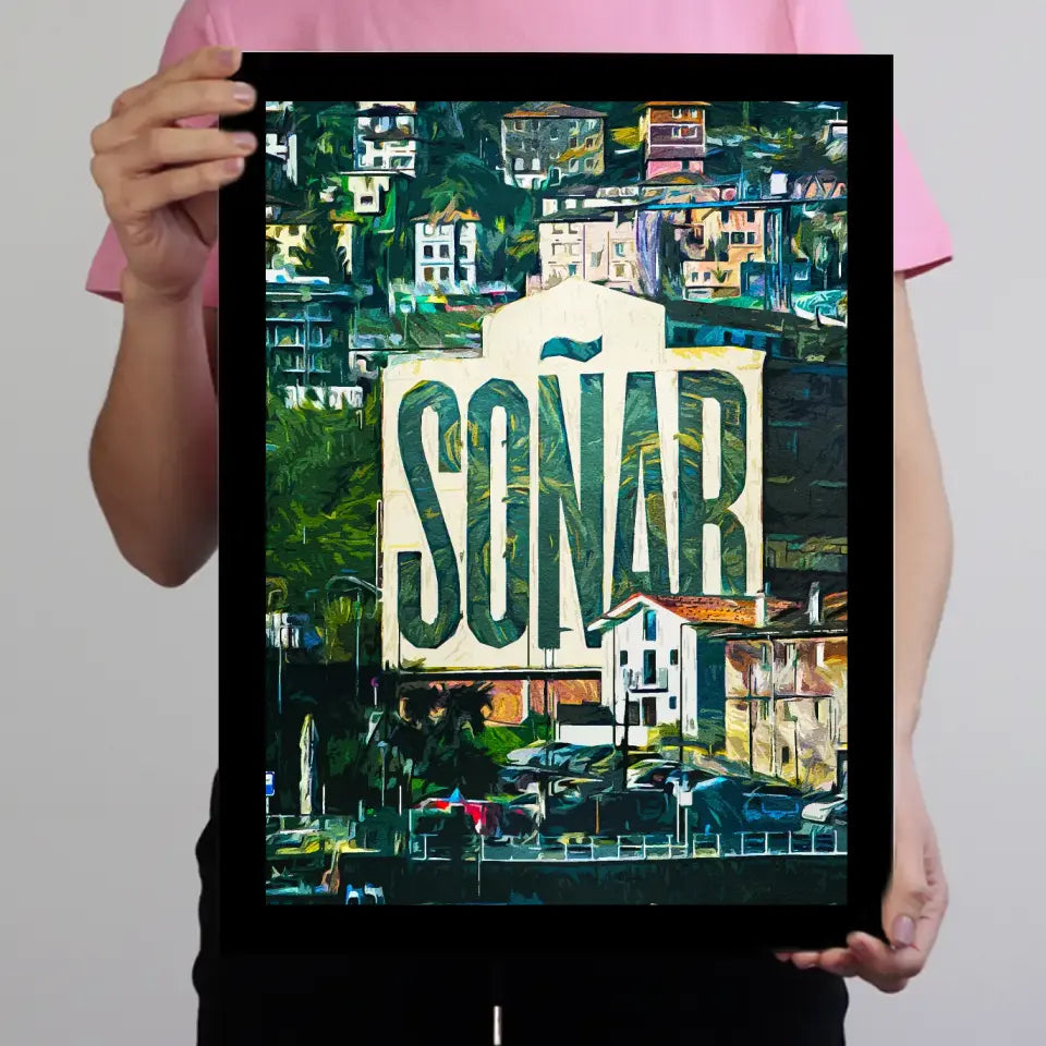 Spanyol nyaralás emlékőrző falikép