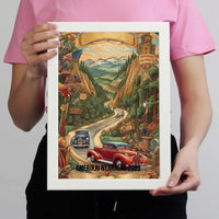 Amerika szuvenír ajándék falikép