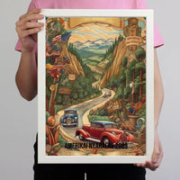 Amerika szuvenír ajándék falikép