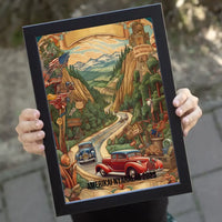 Amerika szuvenír ajándék falikép