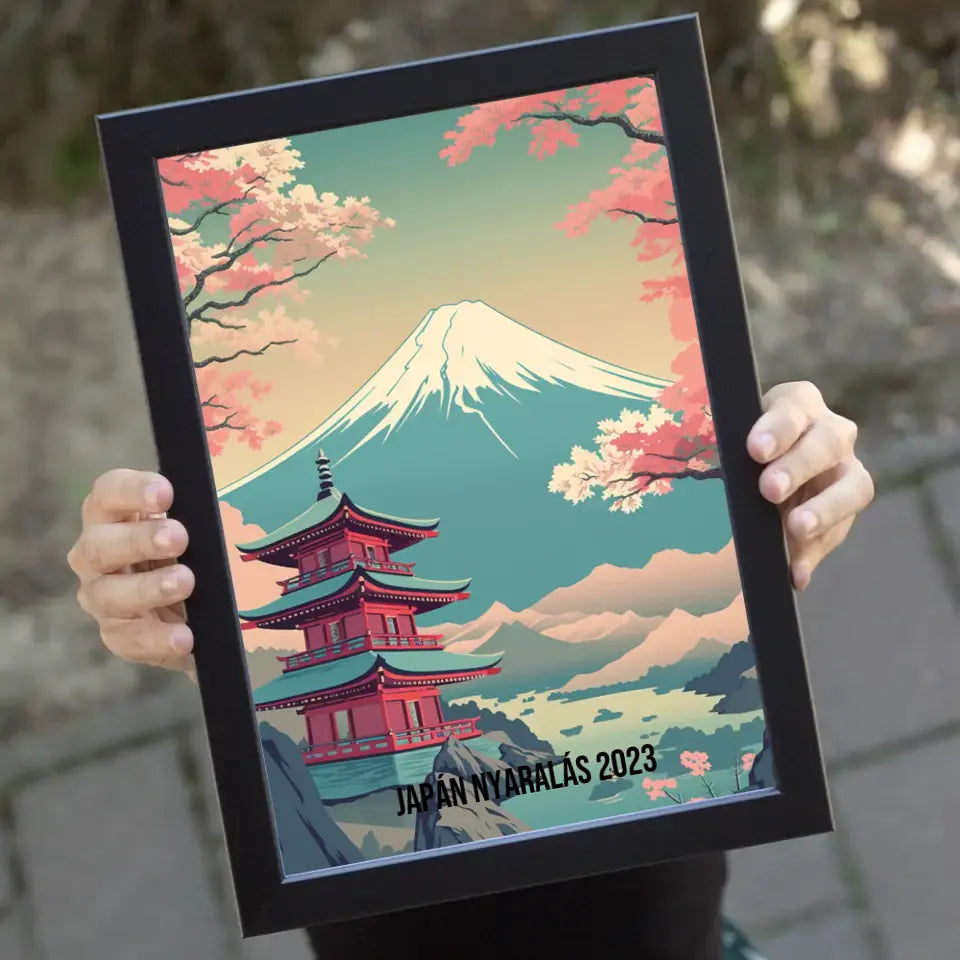 Japán szuvenír ajándék falikép