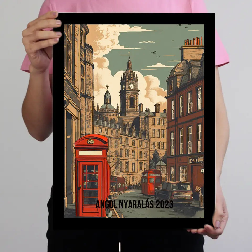 Anglia szuvenír ajándék falikép