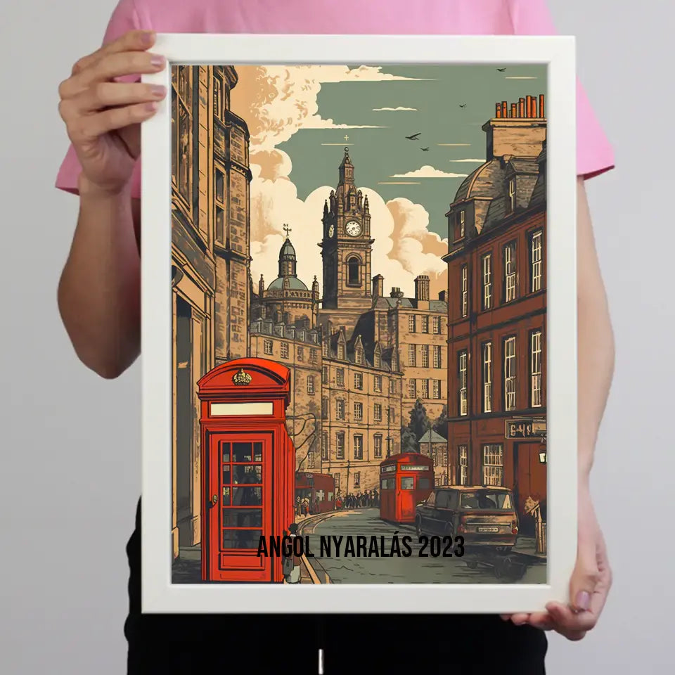 Anglia szuvenír ajándék falikép