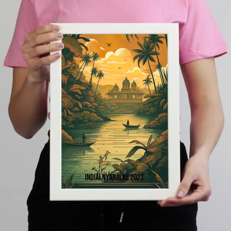 Indiai szuvenír ajándék falikép