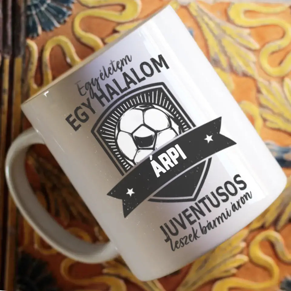Egyedi neves Juventus FC ajándék bögre