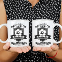 Egyedi neves Real Madrid CF egyedi neves ajándék bögre